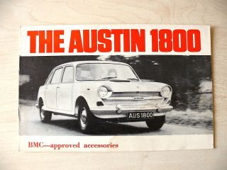 Vintage Austin 1800 Bmc - Approved Accessories Booklet,  1960s