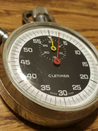 Vintage Cletimer Swiss Stopwatch