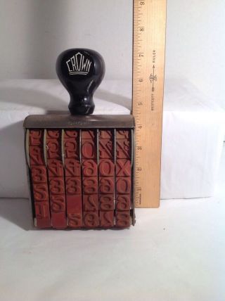 Vintage Made In Usa Stamp Crown Extra Large 7 Inches Tall Seven Inches Tall
