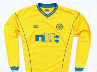 Vintage L/s Shirt Umbro Celtic Glasgow Away 2000 - 02 Jersey Size: Xl (x - Large)