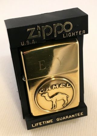 Zippo Vintage Classic Solid Brass Camel 1932 - 1992 60th Anniversary Camel Lighter