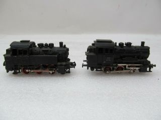 2 Vintage Marklin Ho Scale Steam Locomotive Engines Made In Germany.