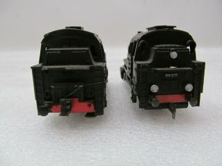 2 Vintage Marklin HO Scale Steam Locomotive Engines Made in Germany. 4