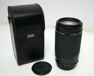 Nikon Mount Sigma Dl Zoom Macro 75 - 300mm 1:4 - 5.  6 Camera Lens Vintage Slr