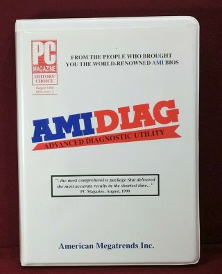 Amidiag Advanced Diagnostic Utility 286,  386,  & 486 Ibm & Compatibles 5.  25 " 3.  5 "