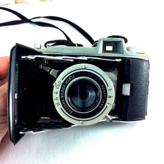 Vintage Eastman Kodak Tourist Camera Kodet 86mm F/12.  5 Lens Flash Kodon Shutter