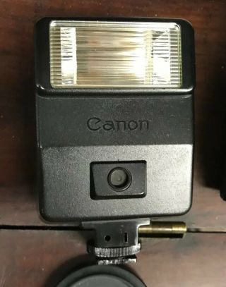 Vintage Canon AE - 1 Program 35mm Camera with Multi Lenses  Flash 7
