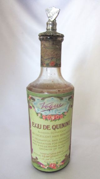 Vintage Vogue Perfume Bottle By Vogue Perfumery Company Circa Early 1900 
