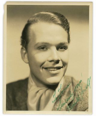 Vintage 1930s Signed Photo Closeted Gay Movie Actor Kenneth Howell Autograph