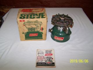 Vintage Cloeman 502 - 700 Sportster Stove W/ Box & Instructions 11/68 N/r