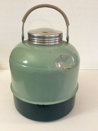 Vintage VAGABOND Metal Thermos Jug Cooler with Spigot Tap 4