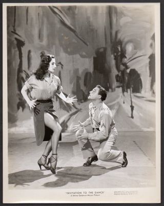 Tamara Toumanova & Gene Kelly Vintage Orig Photo Busty Leggy Ballet Dancer
