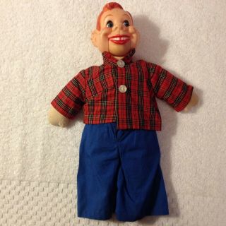 Vintage Howdy Doody 12 " Inch Toy Puppet Doll Figure Moving Mouth Nbc Freckles