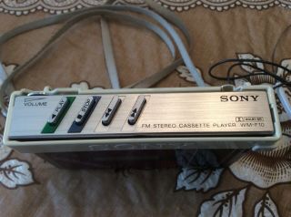 Vintage 1982 Sony Walkman WM - F10 & Headphones MDR - W30 3