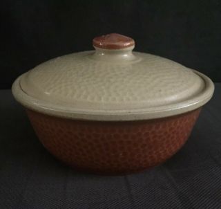 Vintage Watt Pottery Kla - Ham’rd Ovenware Covered Casserole.