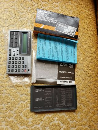 Sharp Pc - 1270 Pocket Computer Vintage