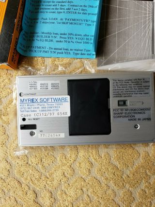 Sharp PC - 1270 Pocket Computer vintage 5