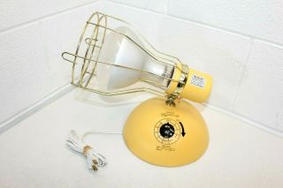 Vintage Ge Time A Tan Sunlamp Suntanning Lamp Rsk6 W/ Bulb & Timer