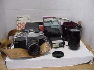 Mamiya/sekor 500 Dtl With F2 50mm Lens & F2.  8 135mm Vivitar Lens & Flash