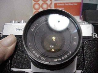 Mamiya/Sekor 500 DTL with f2 50mm Lens & f2.  8 135mm Vivitar Lens & Flash 4