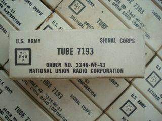 40 NOS National Union 7193 tube. 2