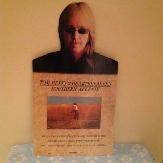 Vtg Tom Petty Southern Accents 1985 Cardboard Promo Standee Record Store Display