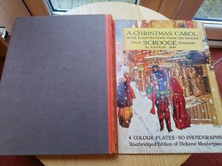 A Christmas Carol With Illustrations From Film Scrooge Rare Dickens Hardbook