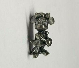 Vintage Sterling Silver Icon Walt Disney Productions Minnie Mouse Bracelet Charm
