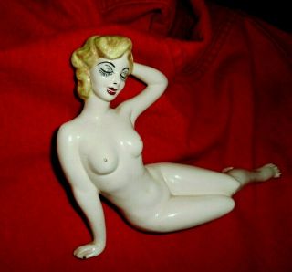 Vintage Nude Figurine Pin Up Girl Marilyn Monroe 1950 ' s OOAK 2