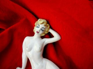 Vintage Nude Figurine Pin Up Girl Marilyn Monroe 1950 ' s OOAK 7
