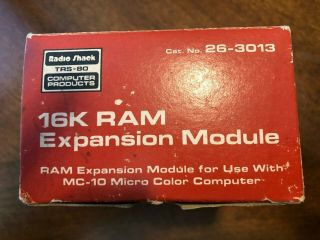 Vintage Radio Shack TRS - 80 16K RAM Expansion Module 26 - 3013 - 2