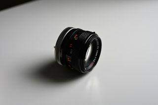 Canon Fd 50mm F/1.  4 S.  S.  C.  Lens,  Uv Filter