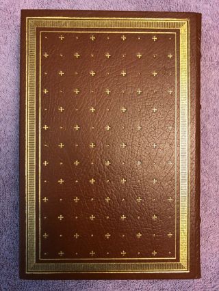 SIGNED by LEON URIS FRANKLIN LIBRARY - Uris THE HAJ 1st ed.  (1984) BROWN LEATHER 5