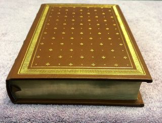 SIGNED by LEON URIS FRANKLIN LIBRARY - Uris THE HAJ 1st ed.  (1984) BROWN LEATHER 7