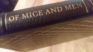 Of Mice And Men By John Steinbeck - Easton Press Leather - 100 Greatest Books
