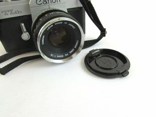 Vintage Canon TLb 50/1.  8 35mm Camera w/Original Box & Instructions 5