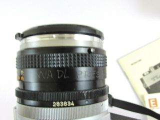 Vintage Canon TLb 50/1.  8 35mm Camera w/Original Box & Instructions 8