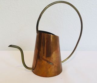 Small Vintage Copper & Brass Watering Can For Bonsai Or Cactus 4”