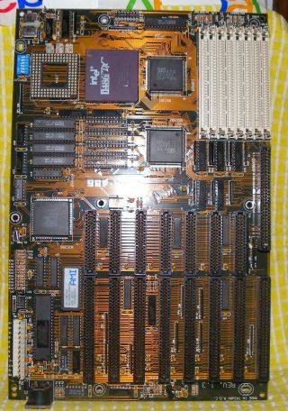 Vintage 486 Dx - 33 Isa - 486 System Board Computer Pc Motherboard
