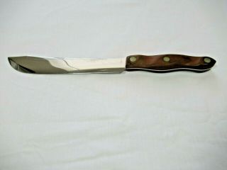 Vintage Cutco Butcher Knife 22 Brown Swirl Handle