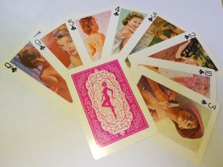Vintage Nude Female Models Playing Cards 1950 