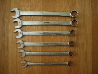 Vintage Snap On Combination Spanner Set Imperial Oex 3/4 " - 7/16 " (14 - 24)
