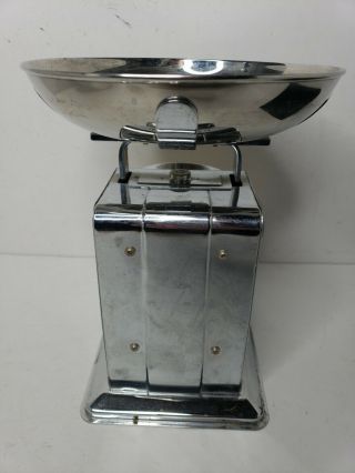 Vintage Kitchen Food Mechanical Scale Tool Analog Dial Removable Bowl 10 