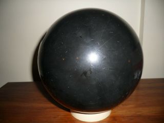 vintage ebonite gryo 1 gyro balanced 15 lb bowling ball black color 2