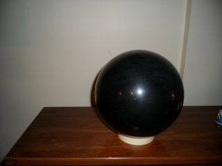 vintage ebonite gryo 1 gyro balanced 15 lb bowling ball black color 4
