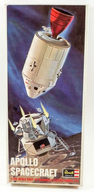 Revell H - 1836:150 Apollo Spacecraft 1/96 Scale Vintage Model Kit 1967 Started