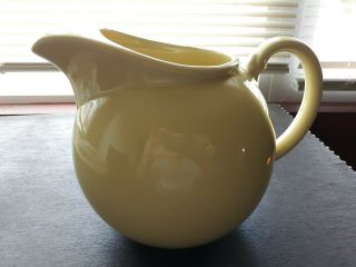 Vintage Lu Ray Pastel Pitcher Jug W/ Ice Lip In Yellow Ts&t
