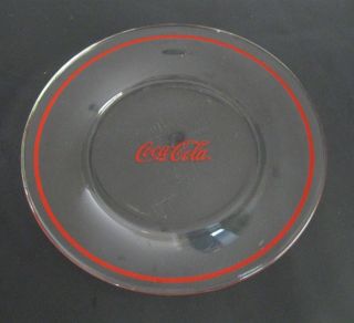 Vintage Coca - Cola Glass Plates Anchor Hocking 1 - Salad (8 