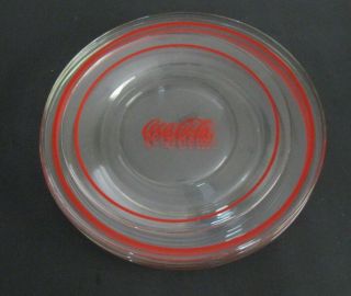 Vintage Coca - Cola Glass Plates Anchor Hocking 1 - Salad (8 