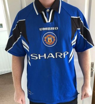 Football Shirt Manchester United Sharp 96/97 Vintage Xl